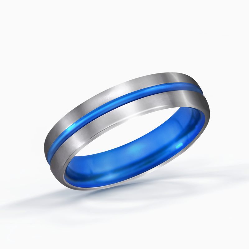The Thin Blue Line - Serinium® Ring RMSA006061 | Mitchell's Jewelry |  Norman, OK